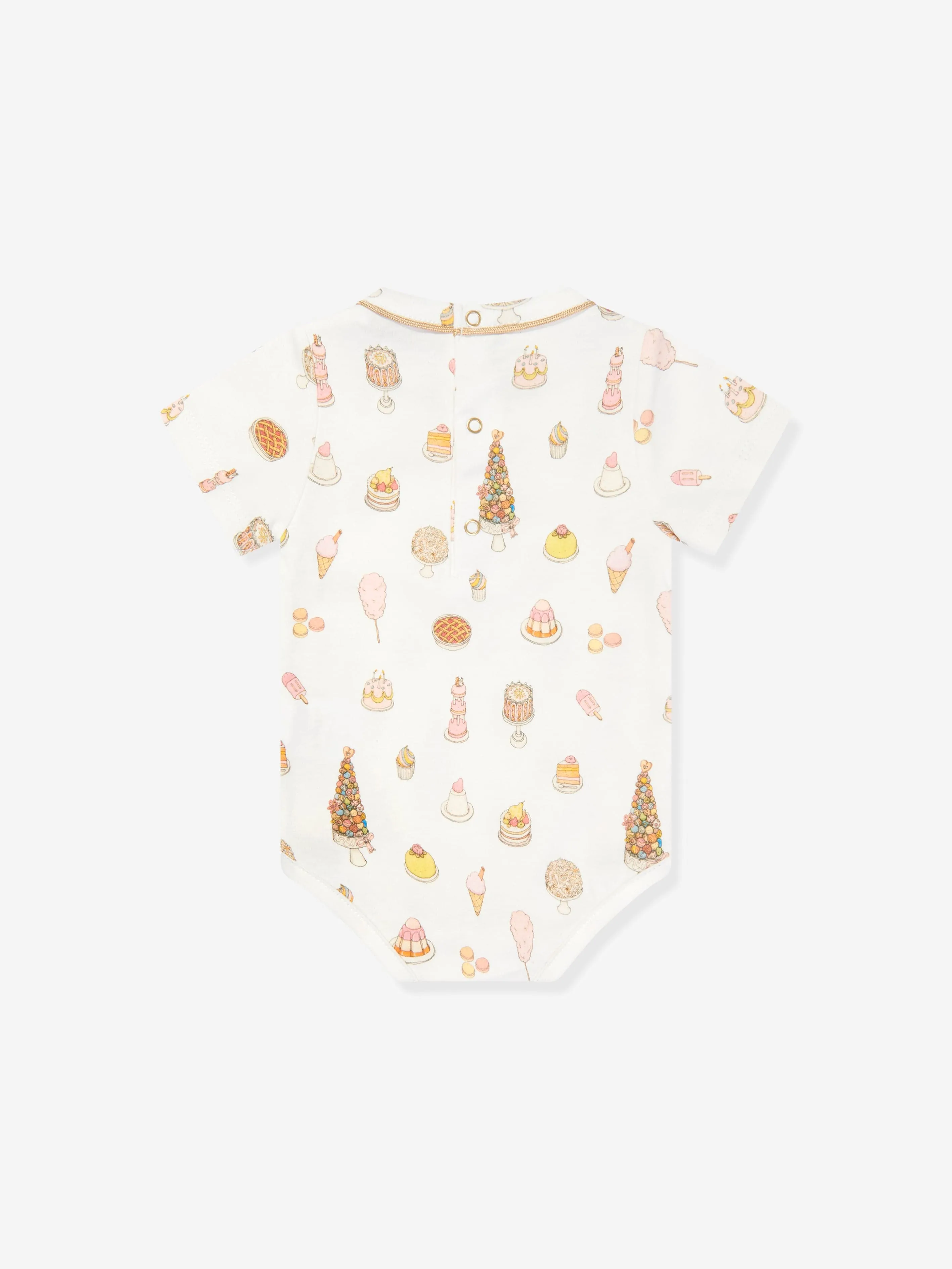 Atelier Choux Baby Classic Bodysuit in White