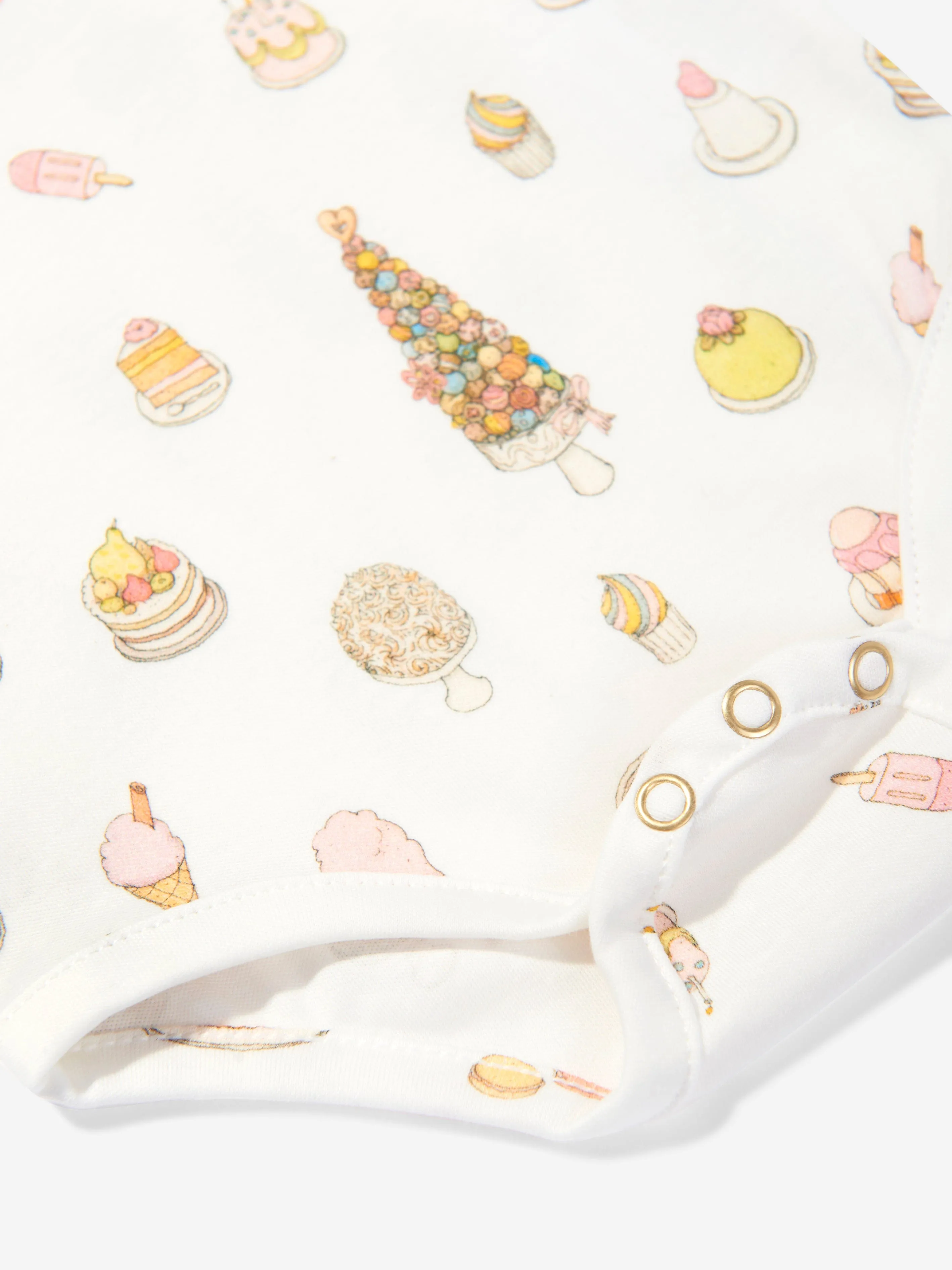 Atelier Choux Baby Classic Bodysuit in White