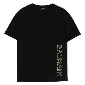 Black Cotton Graphic T-Shirt