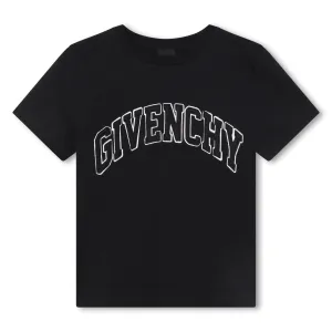 Black Curved Logo T-Shirt