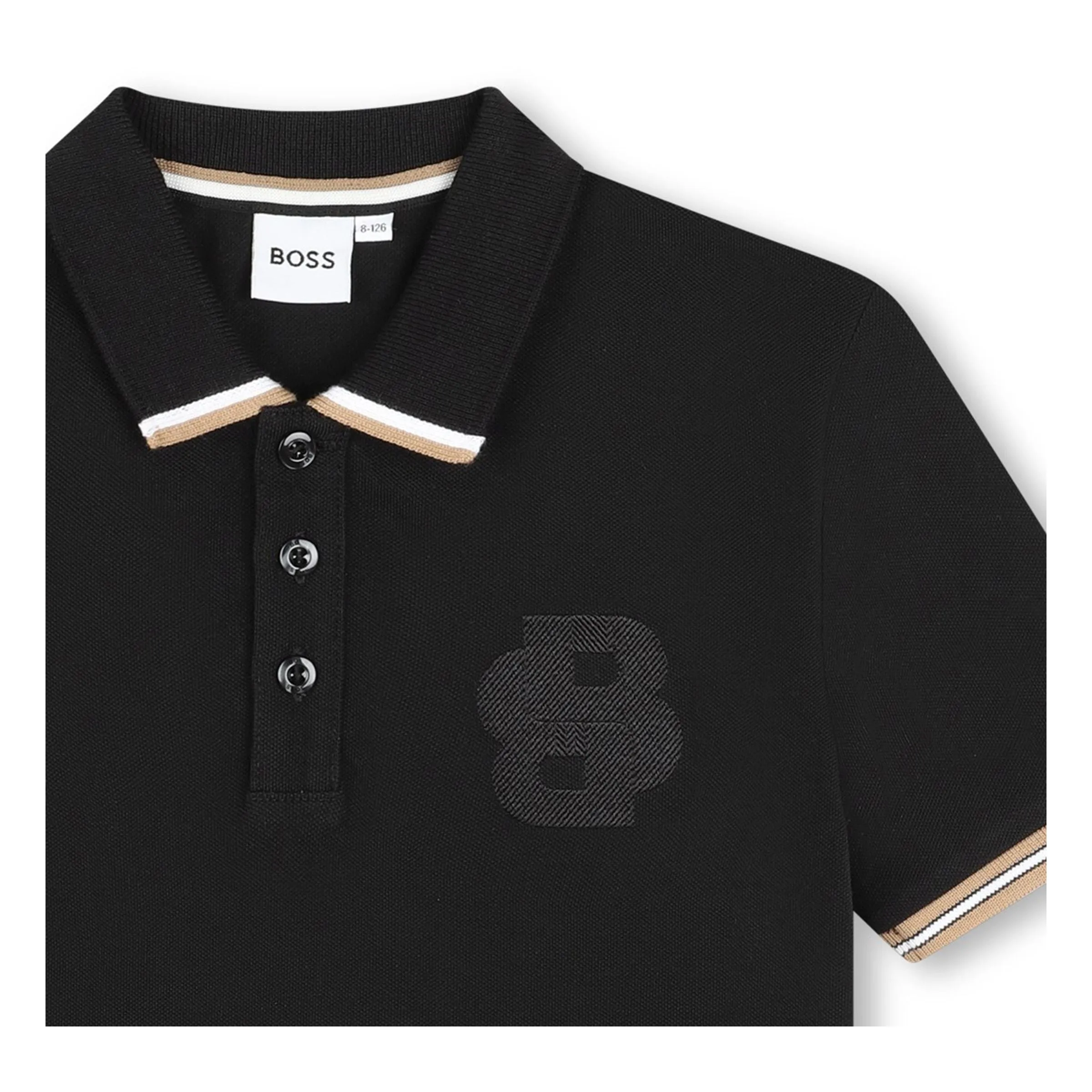 Black Double B Logo Polo