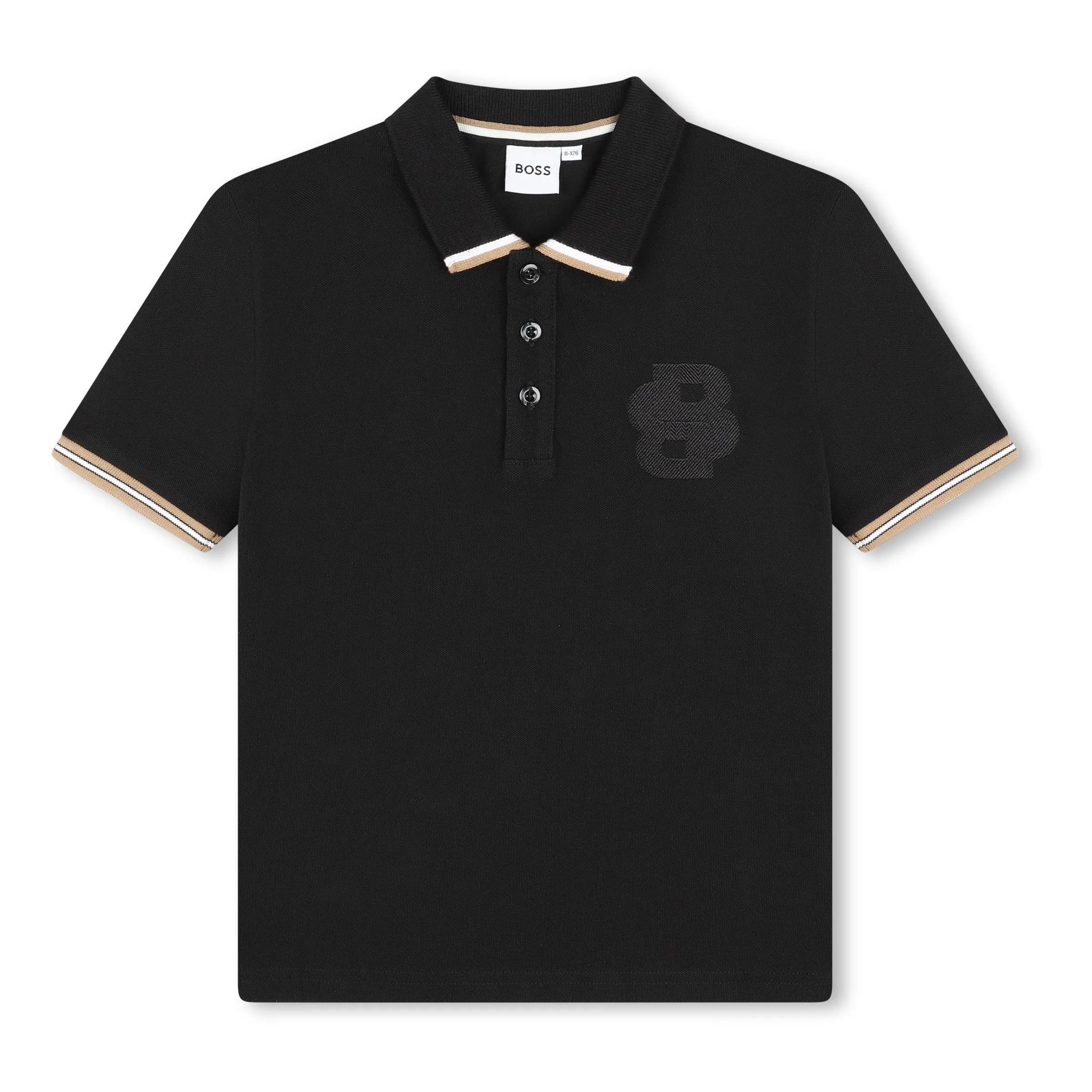 Black Double B Logo Polo