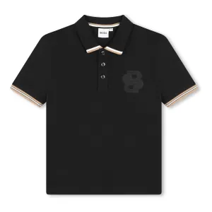Black Double B Logo Polo