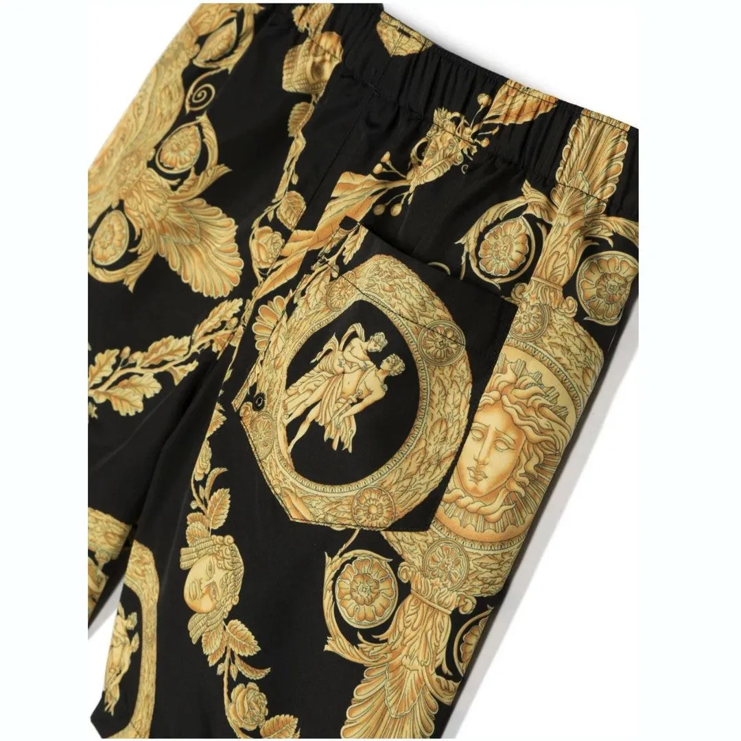 Black Maschera Baroque Swim Shorts