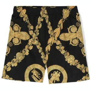 Black Maschera Baroque Swim Shorts