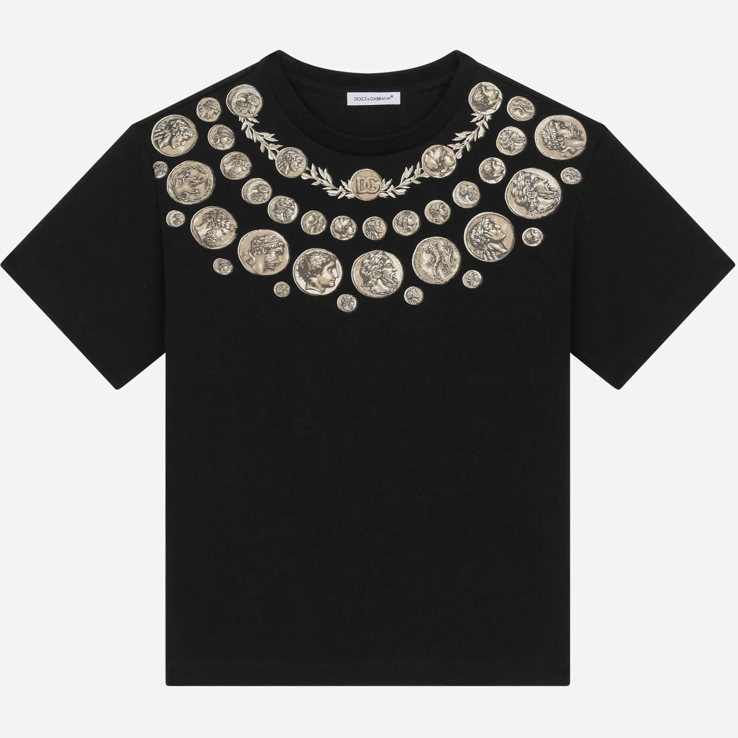 Black Multi Coin Print T-Shirt
