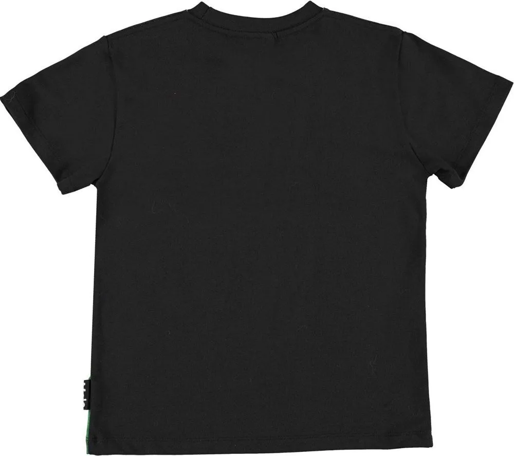 Black Roxo Animal Graphic T-Shirt