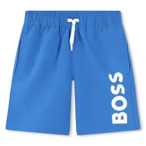 Blue Side Logo Swimshorts