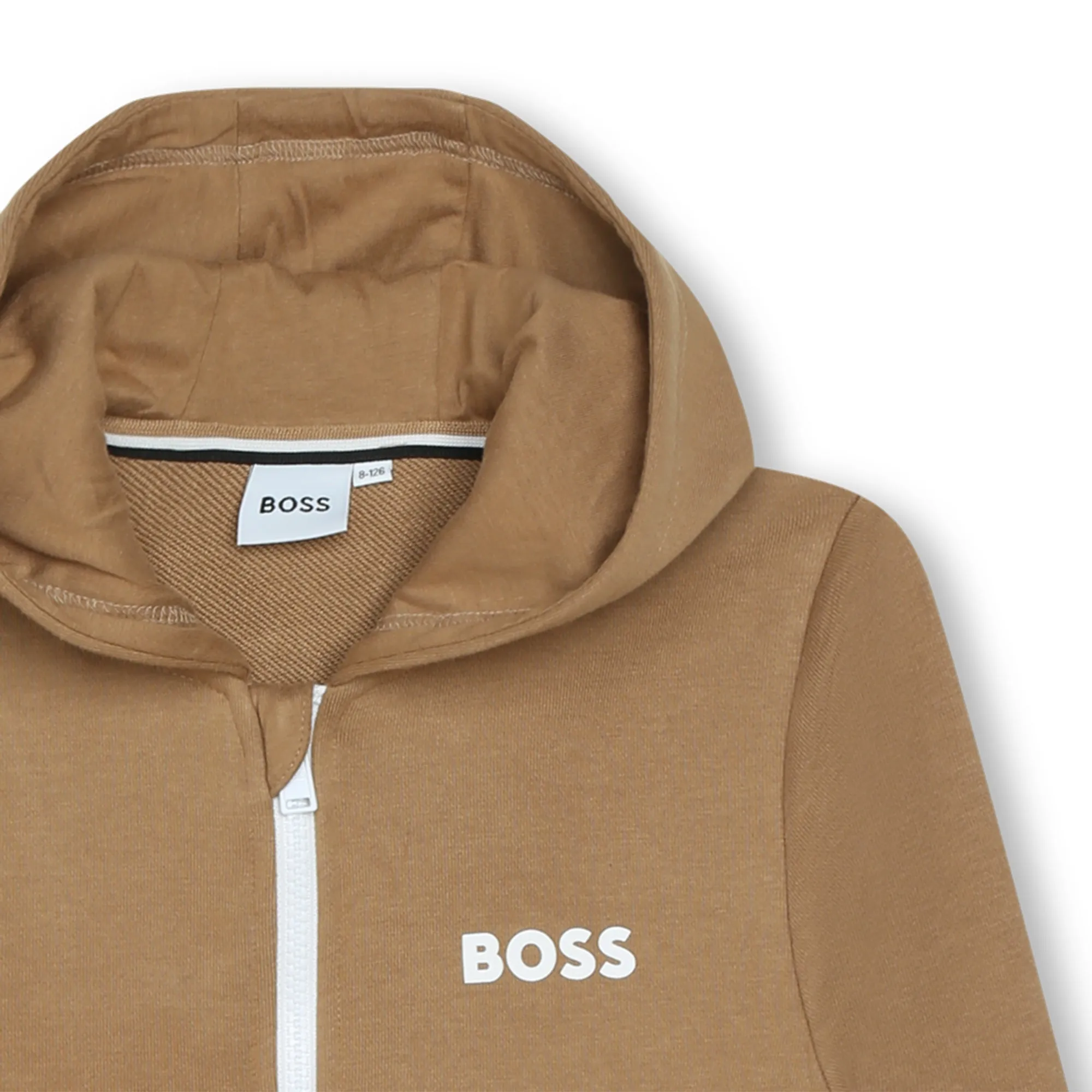 Brown Zip-Up Sweatshirt