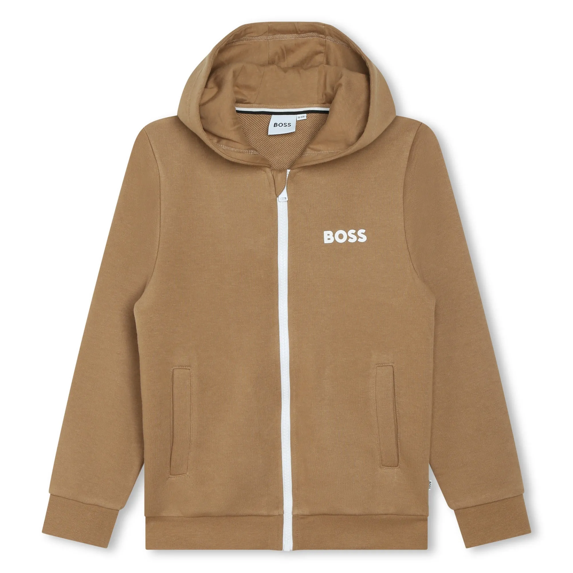 Brown Zip-Up Sweatshirt