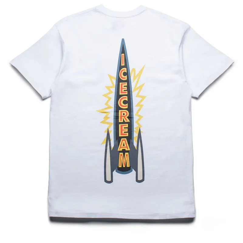 Ice Cream Rocket Boy Tee - White