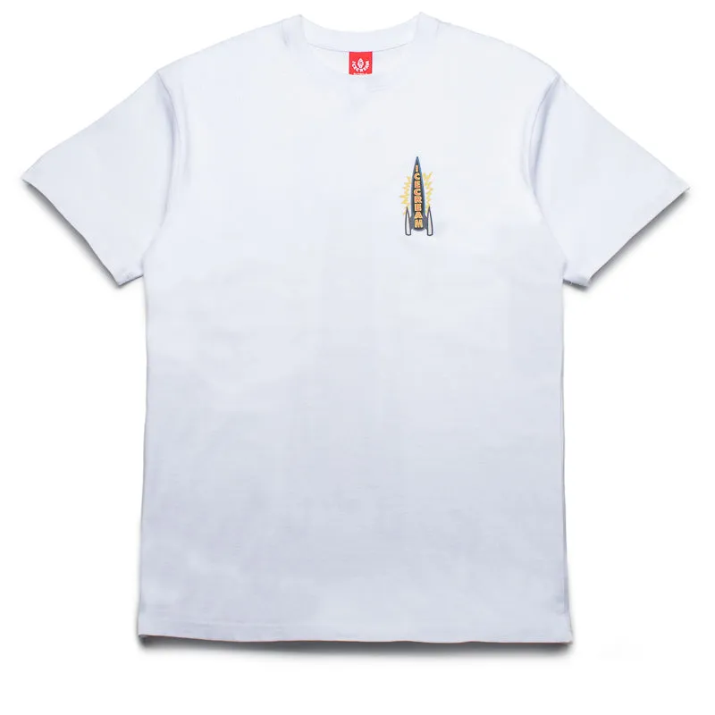 Ice Cream Rocket Boy Tee - White
