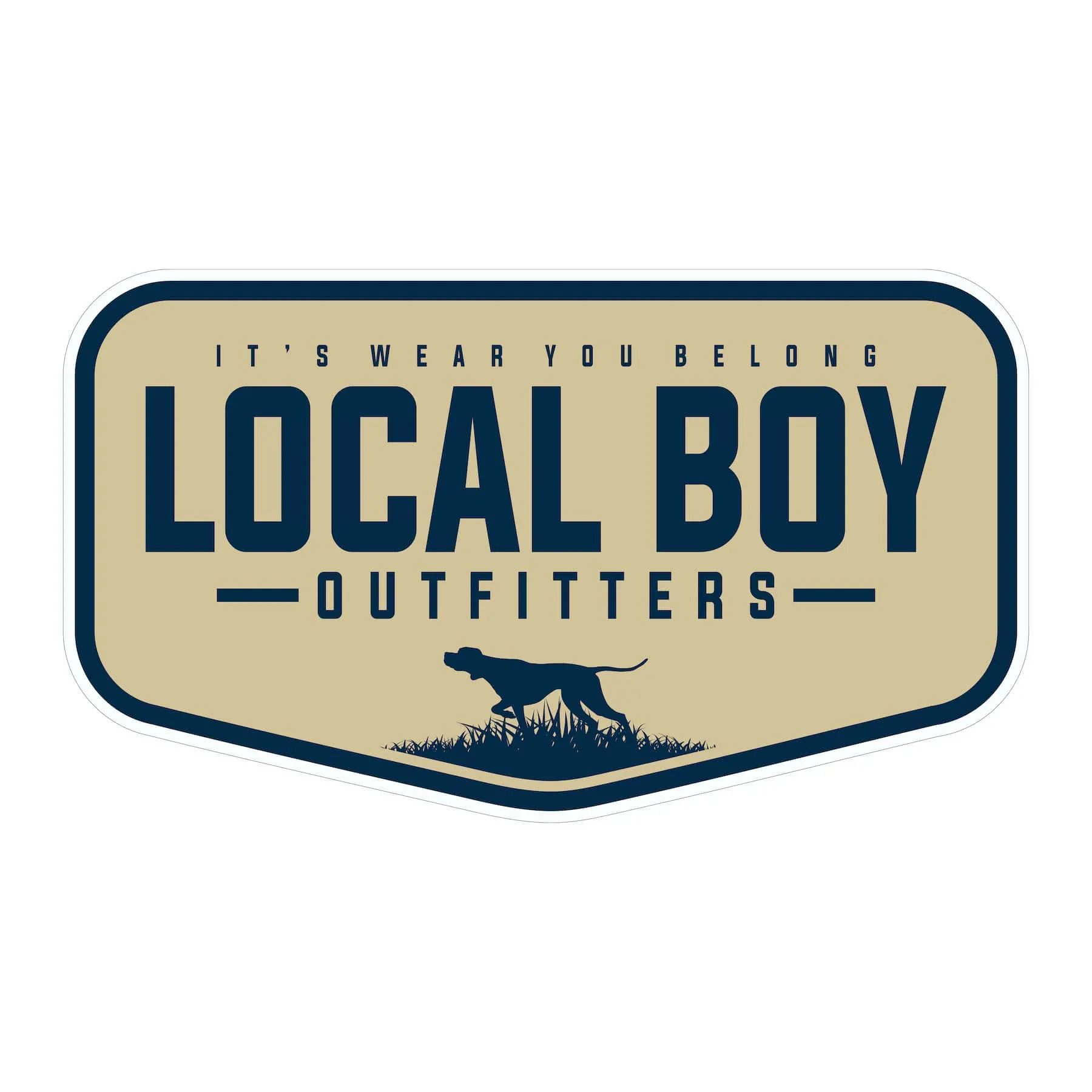 Local Boy Outfitters Pointer Badge Decal