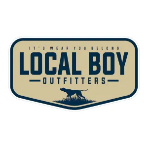 Local Boy Outfitters Pointer Badge Decal