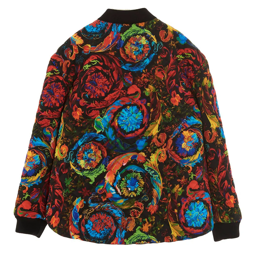 Multicolor Kaleidoscope Print Jacket