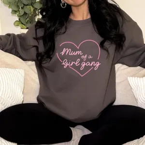 Mum Of A Girl Gang Women's Charcoal Sweatshirt