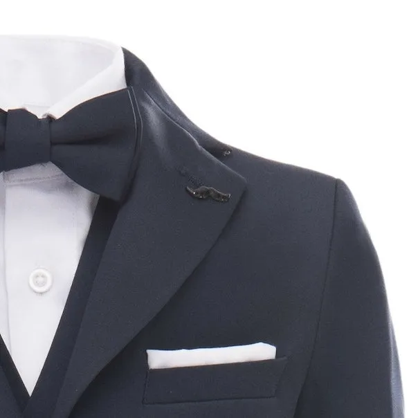 Navy Blue Peak Lapel Tuxedo