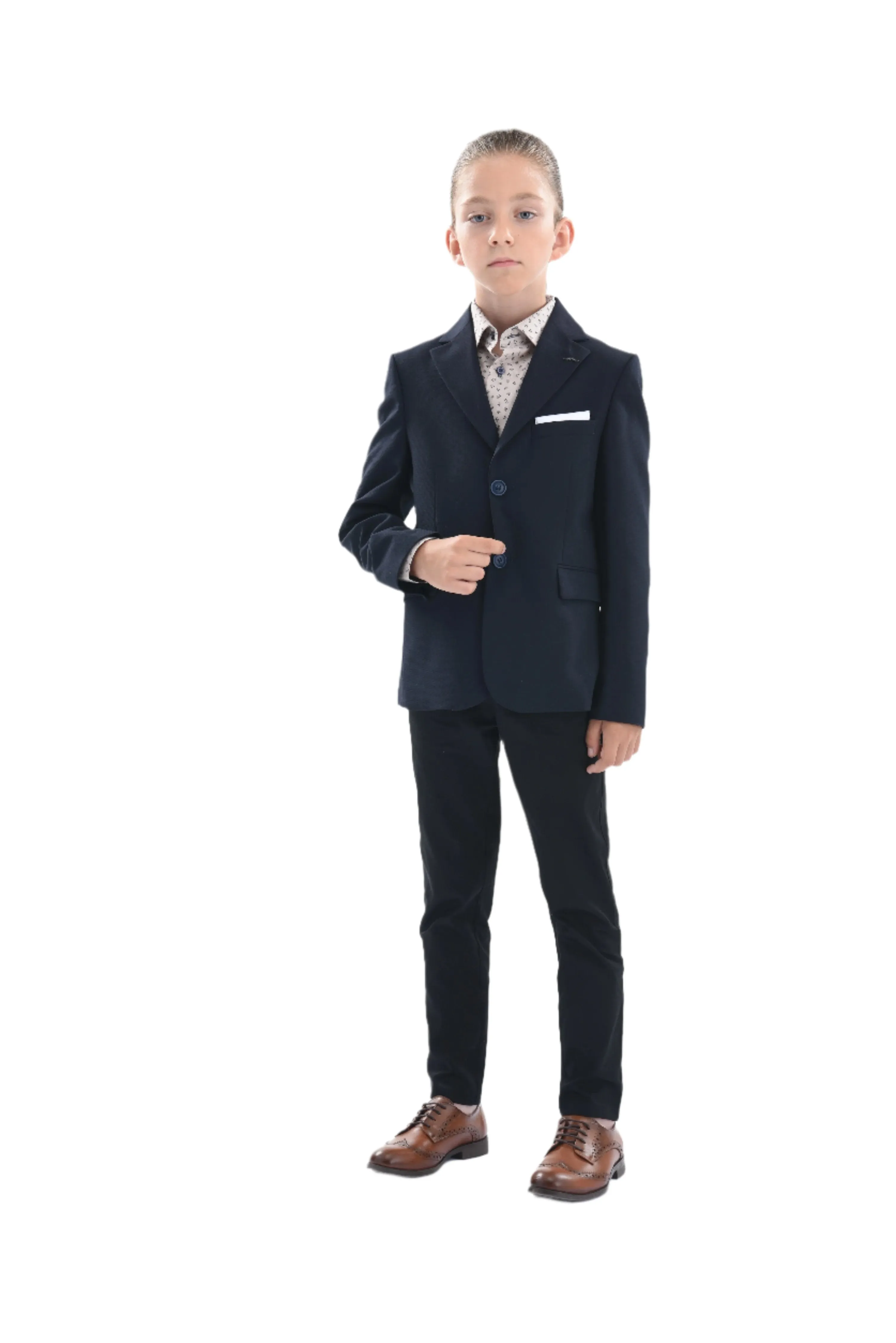 Navy Chaplin Formal Dress Outfit