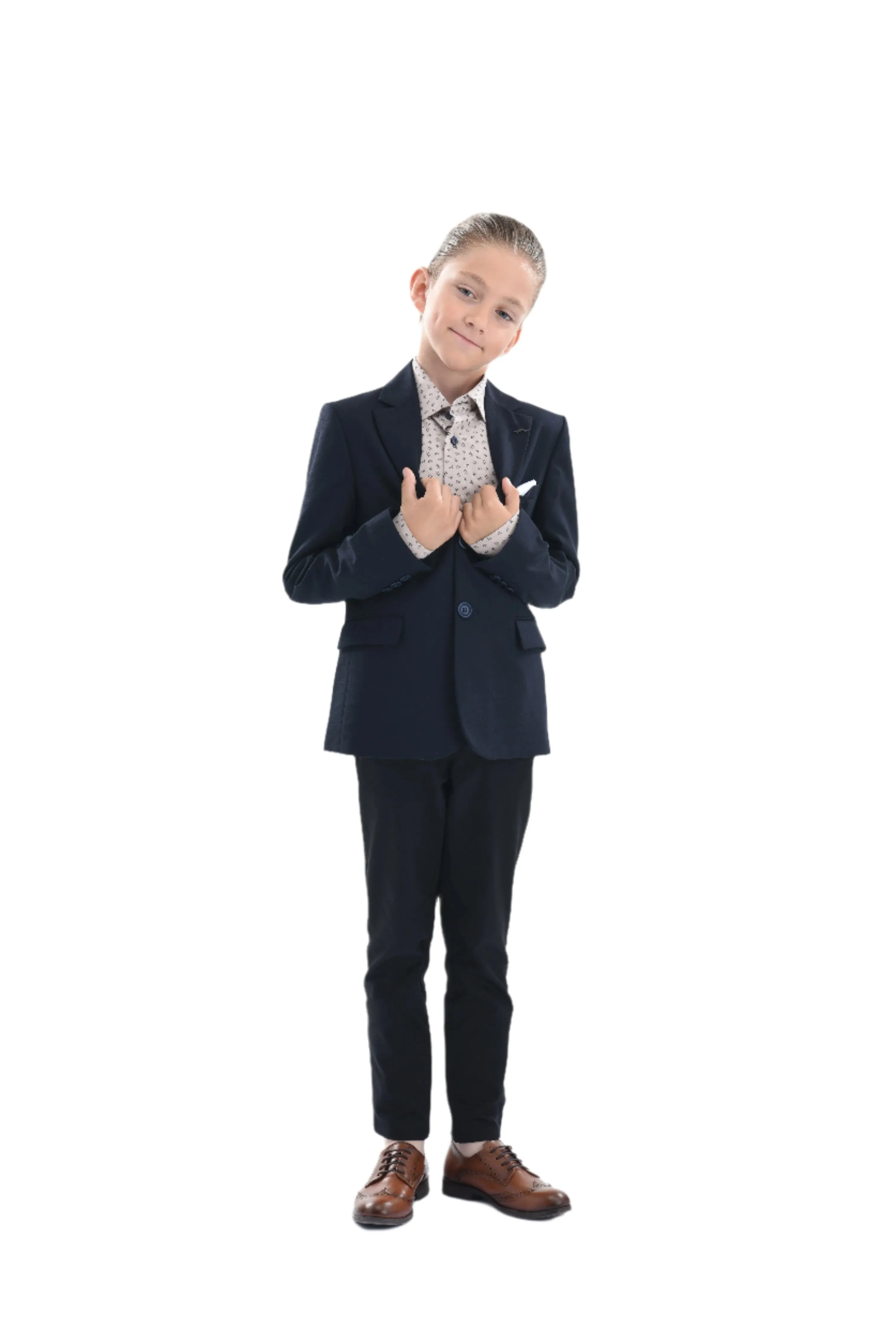 Navy Chaplin Formal Dress Outfit