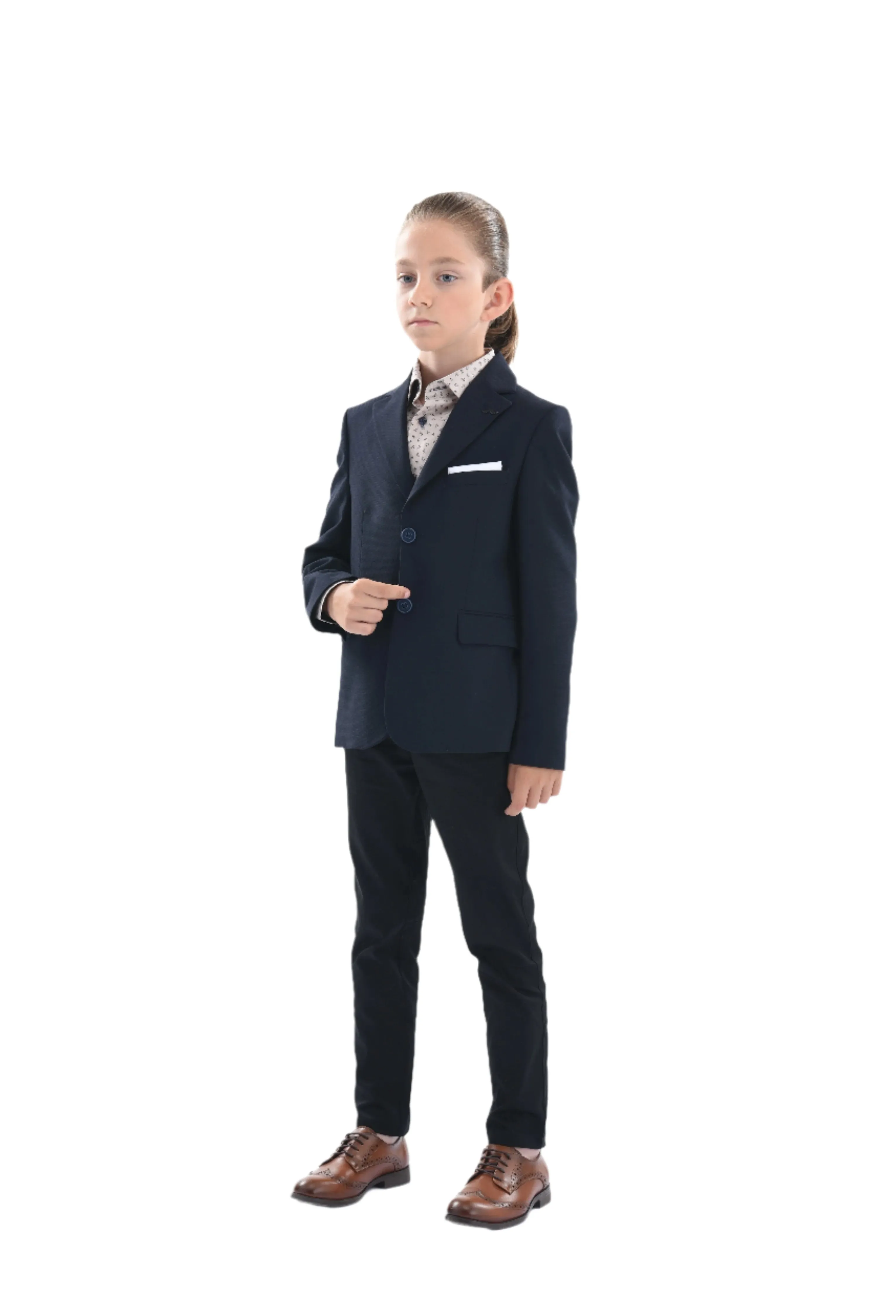 Navy Chaplin Formal Dress Outfit