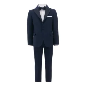 Navy Peak Lapel Suit
