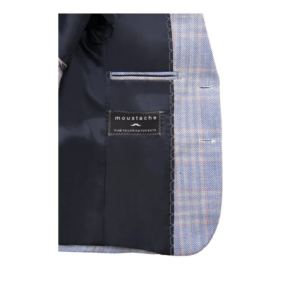 Navy Plaid Peak Lapel Suit