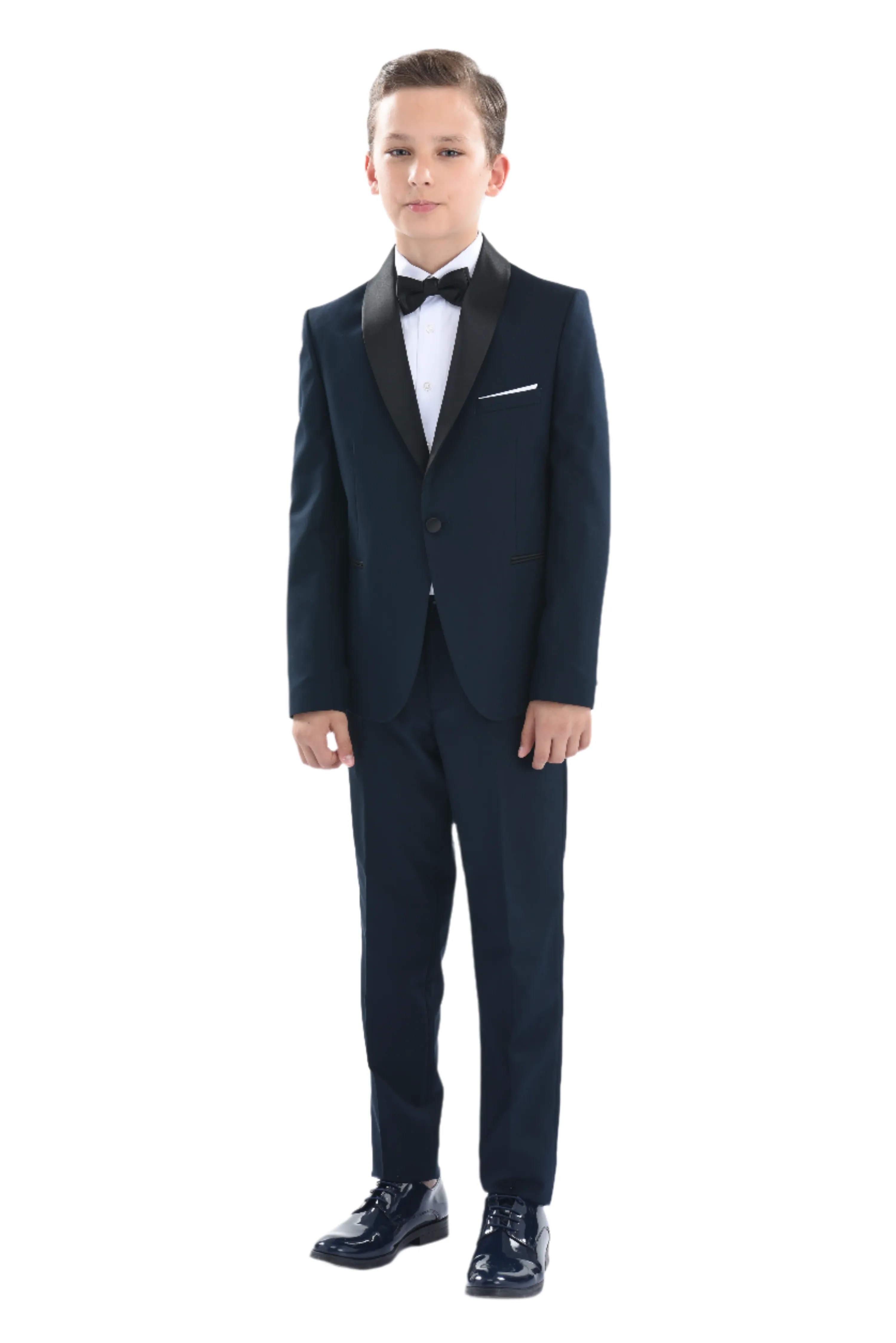 Navy Shawl Lapel Suit