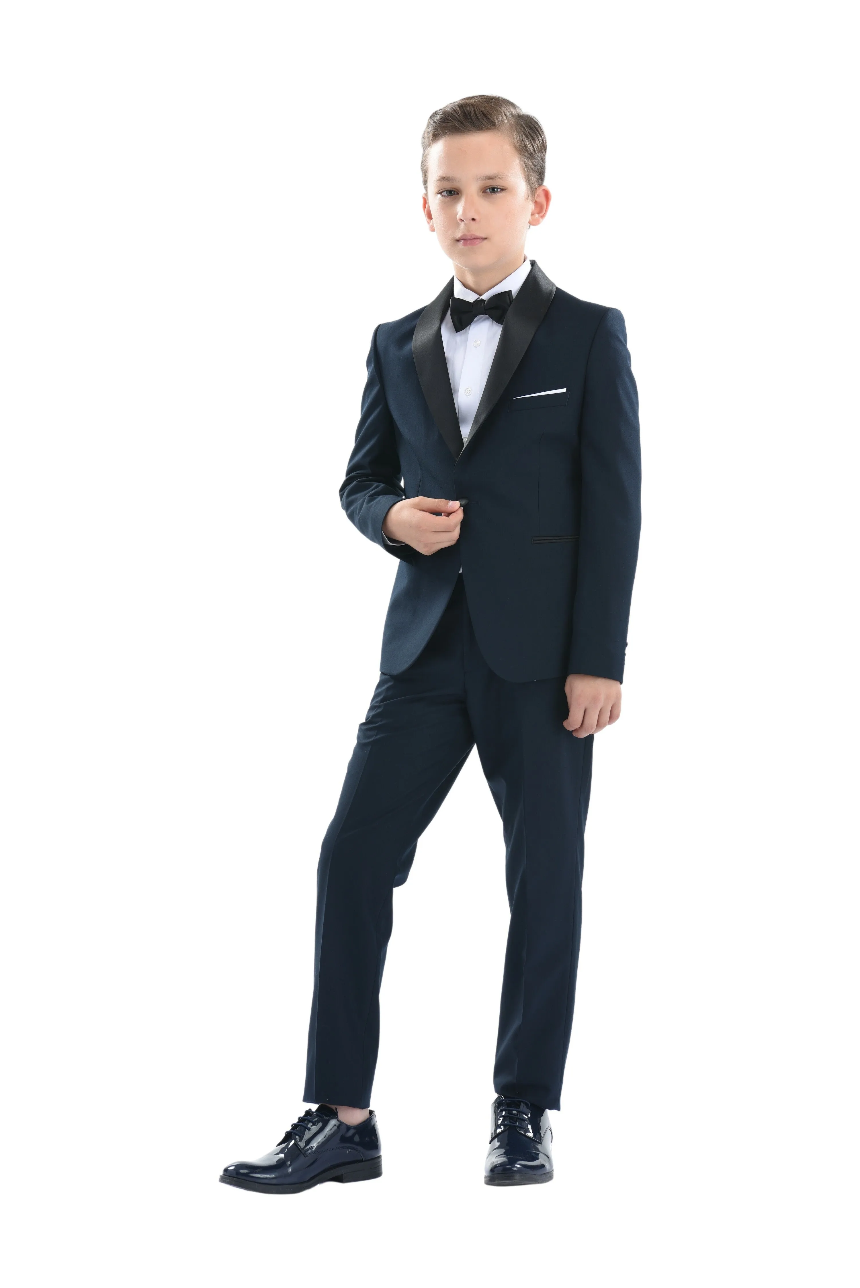 Navy Shawl Lapel Suit