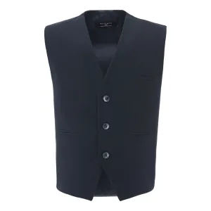 Navy Solid Vest & Bowtie