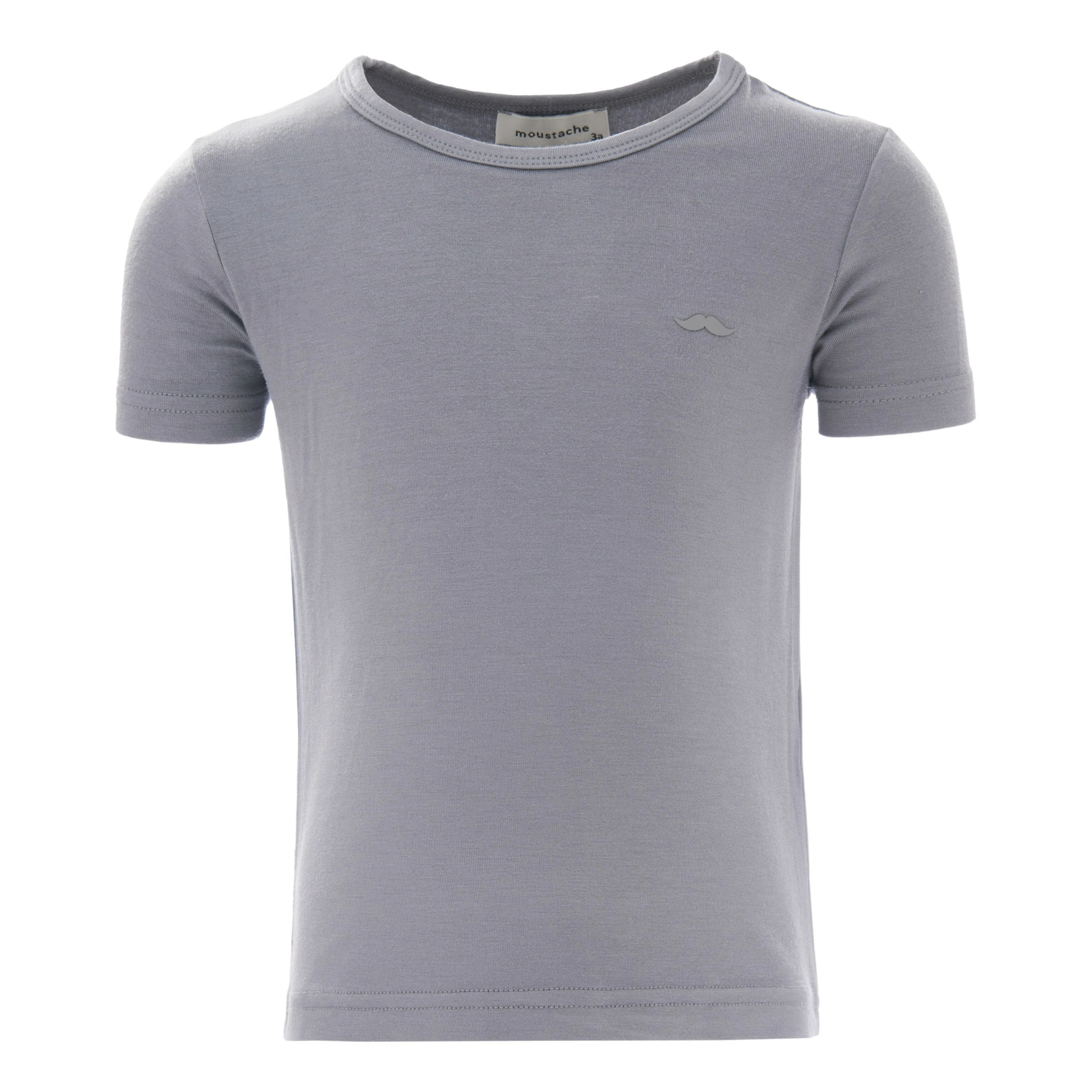Solid Gray Cotton T-Shirt