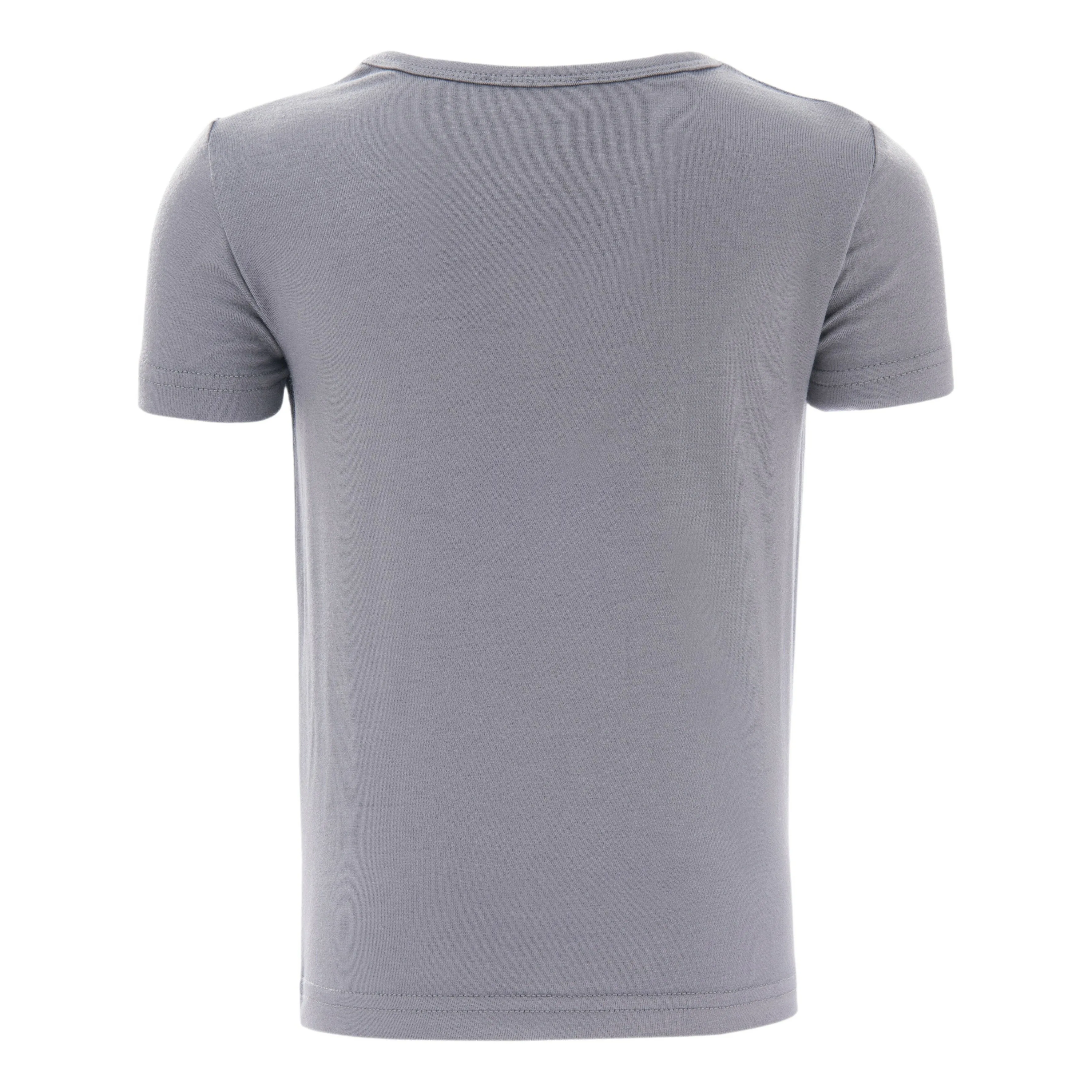 Solid Gray Cotton T-Shirt