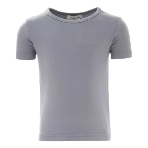 Solid Gray Cotton T-Shirt
