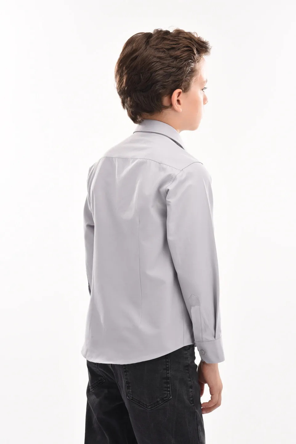 Solid Gray Dress Shirt
