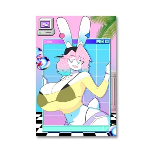 theycallhimcake Vaporwave Boy Poster