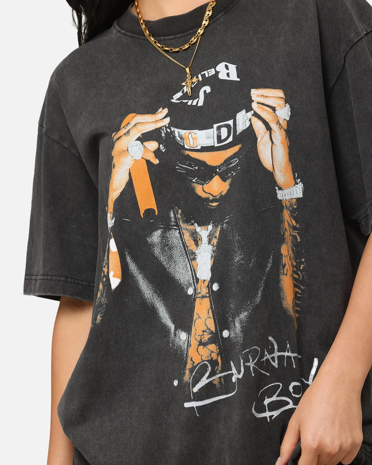 Warner Music Burna Boy T-Shirt Black