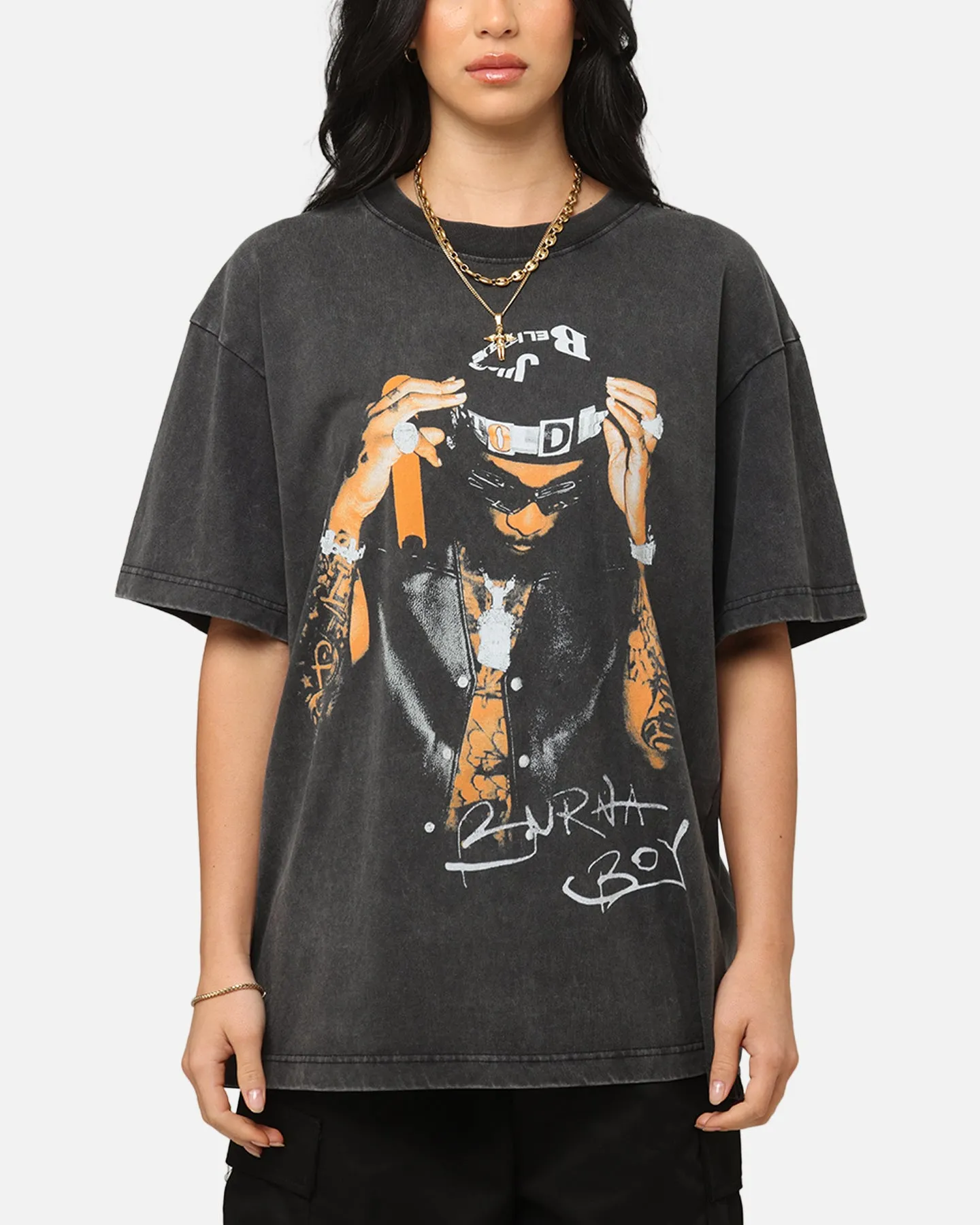 Warner Music Burna Boy T-Shirt Black