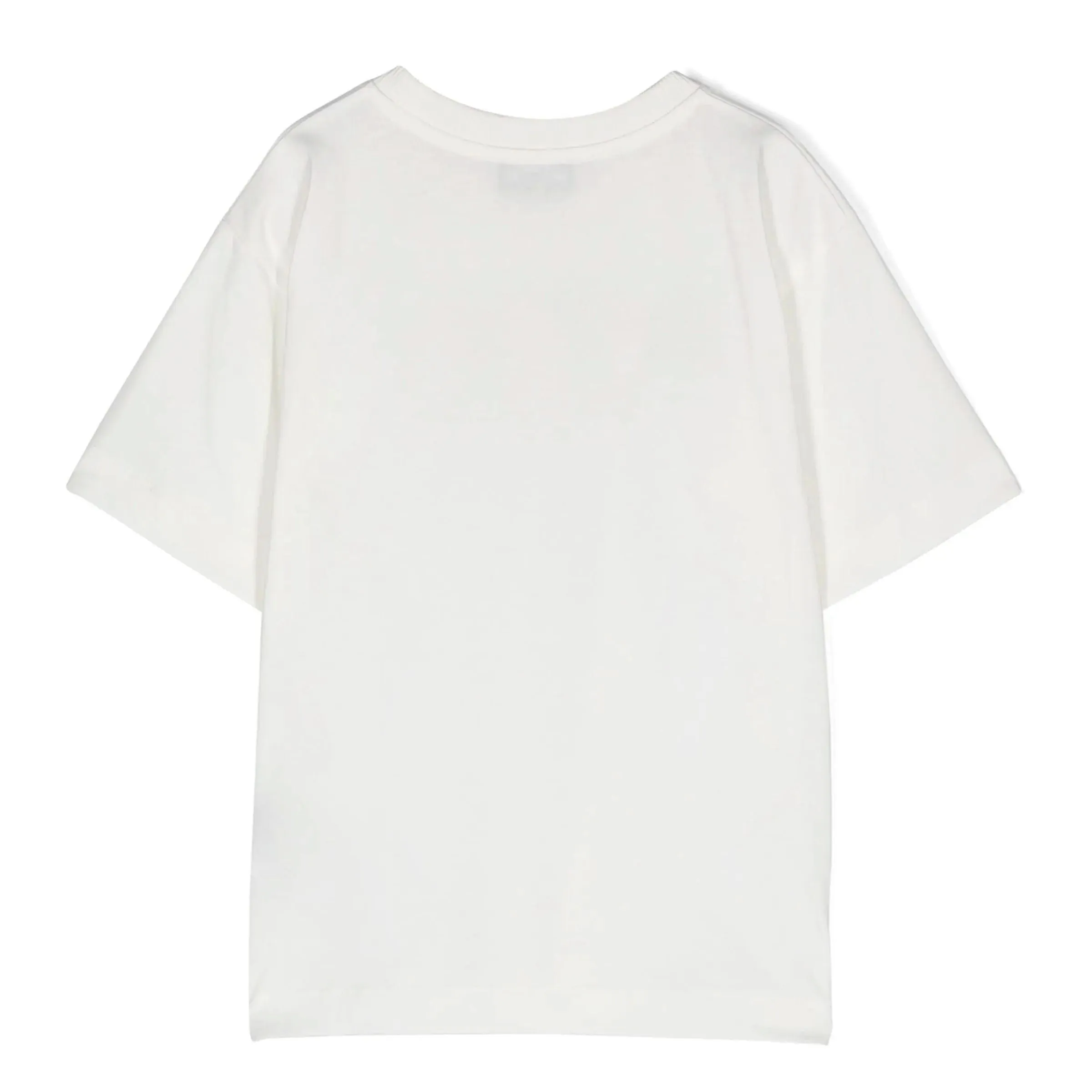 White 3 Bears Text Logo Print T-Shirt