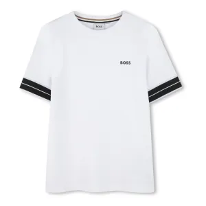 White Logo Crewneck T-Shirt