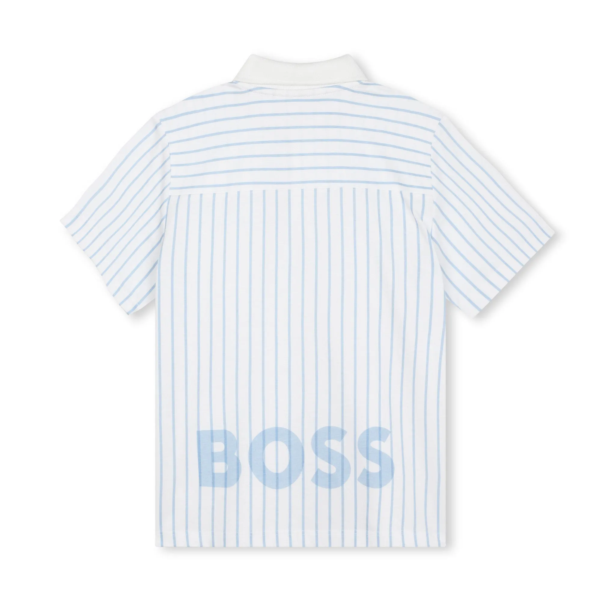 White Logo Polo