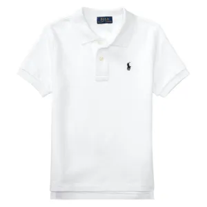 White Logo Polo