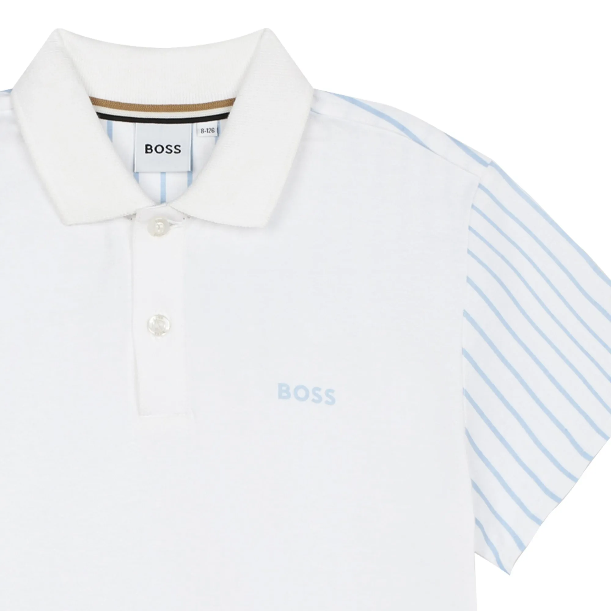 White Logo Polo
