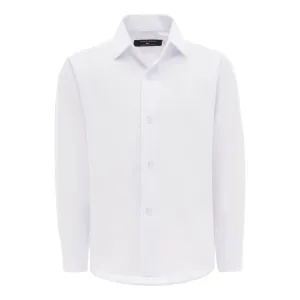 White Solid Dress Shirt