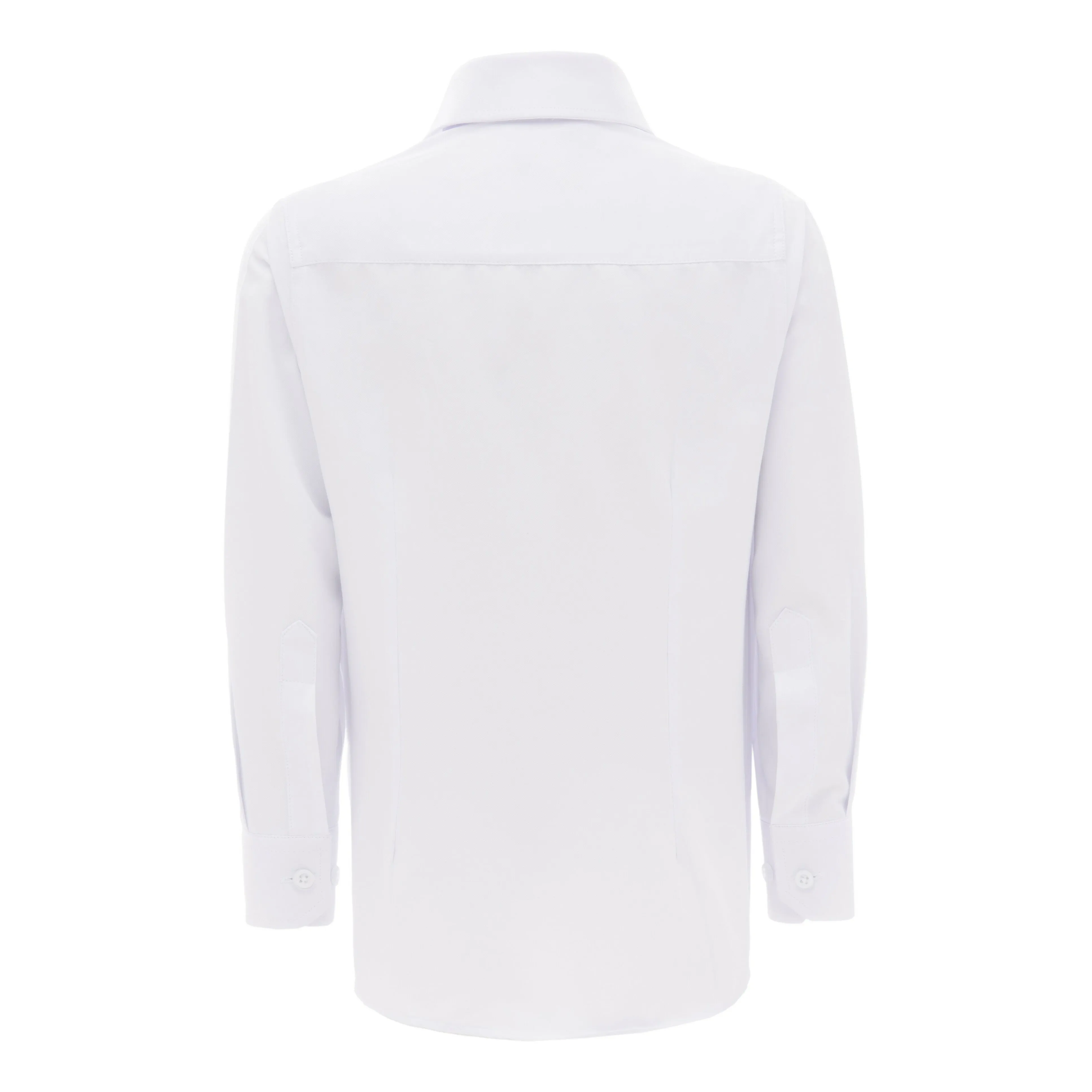 White Solid Dress Shirt