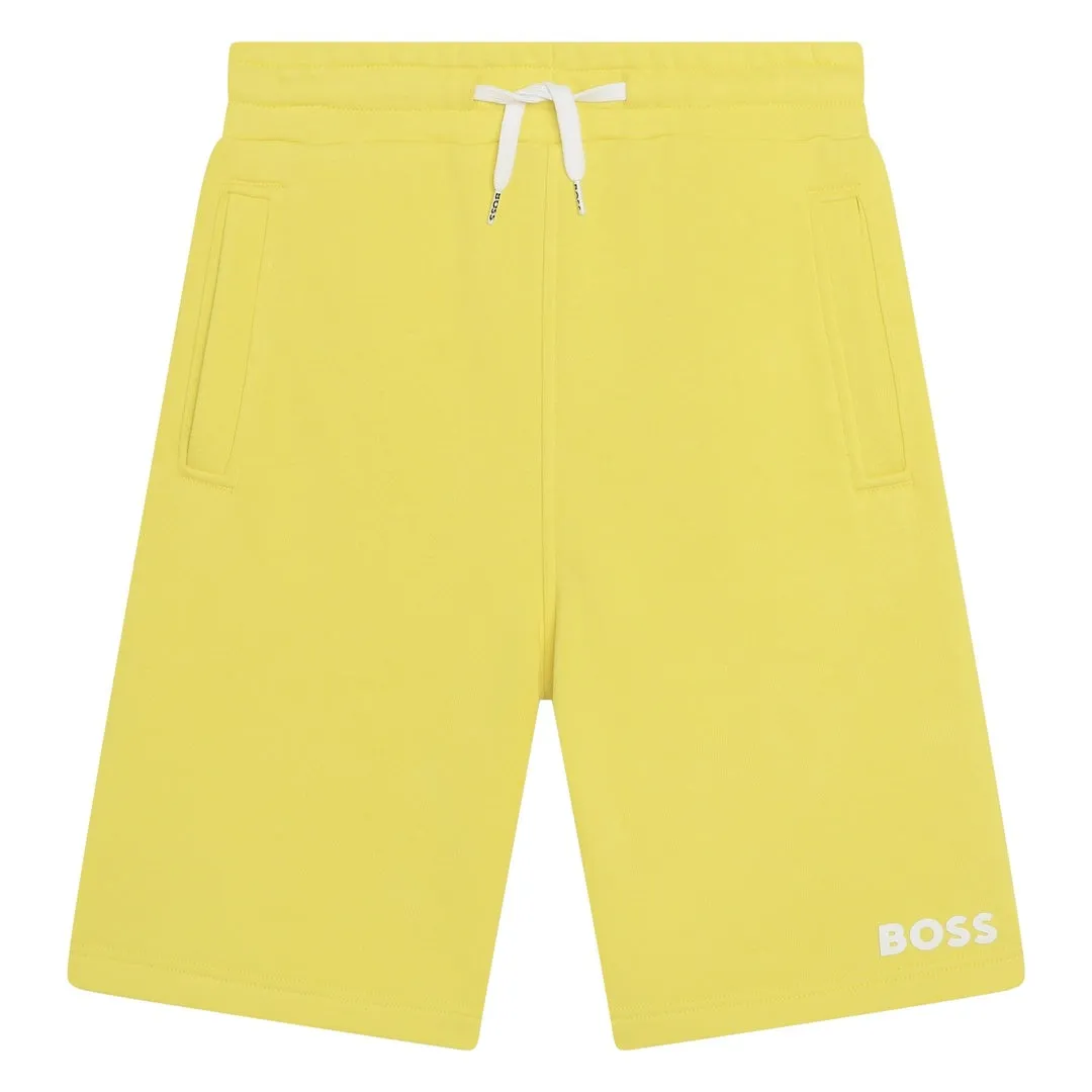 Yellow Logo Sweatshorts